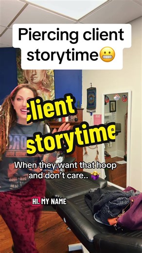 Piercing client storytime… 😣 To get to the hoop ya gotta heal first. Doesn’t matter the style. Yes it can be done. Should it? Probably not. When I used to pierce with hoops years ago literally no one could heal them in the outer helix. If you did, your lucky. Try to convince me otherwise 🙂‍↔️ #piercerlife #clientstories #storytime #piercing #piercingtok