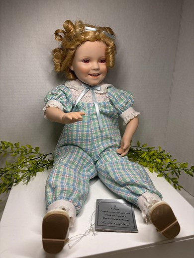 Danbury Mint “ Little Miss Shirley” by the Shirley Temple Toddler Doll Collection B3423 Vintage Porcelain Doll - Etsy