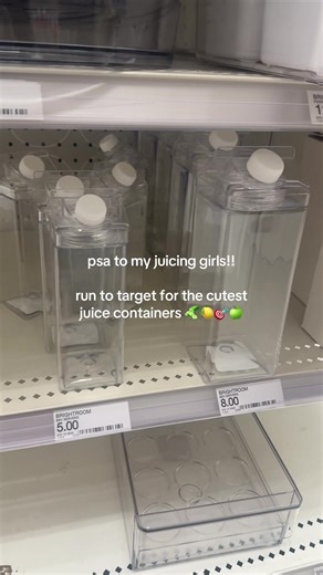 Cute Juice Containers from Target for Health Enthusiasts