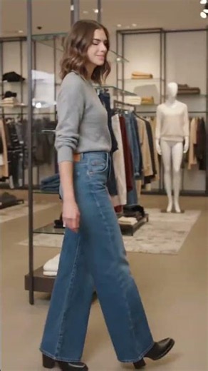 Women's Extra Low-Rise Baggy Wide-Leg Jeans | Trendy Denim Fashion #BaggyJeans #WideLegDenim