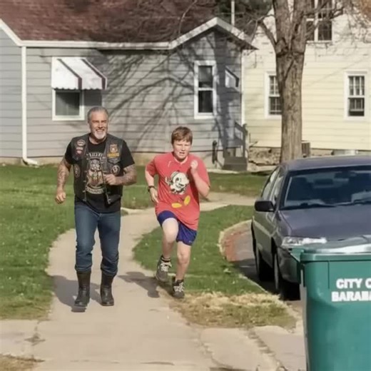 6.2K views | This biker has been running with my autistic son every...