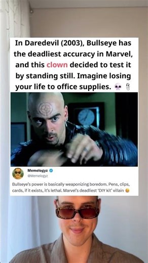 In Daredevil (2003), Bullseye Never Miss His Target