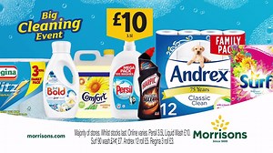 13K views · 67 reactions | It’s our Big Cleaning Event. Find this 100 wash mega pack of Persil liquid for £10 in store :) po.st/MStoreFinder | Morrisons | Facebook