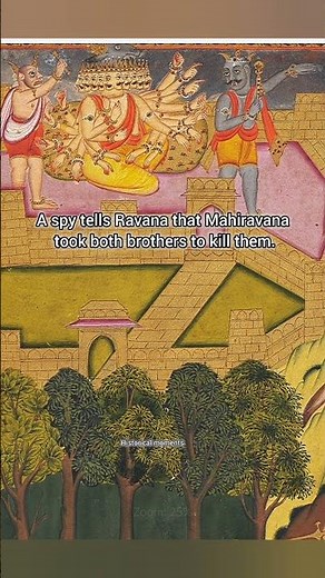“Mahiravana Carries Rama & Lakshmana – Epic Ramayana Painting Reveal 🎨✨” #art #painting #history