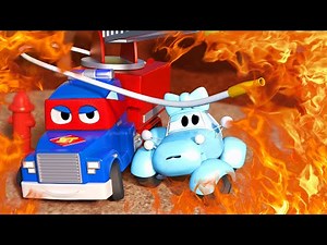 The Fire Engine Truc Carl the Super Truck - Car City ! Cars and Trucks Cartoon for kids