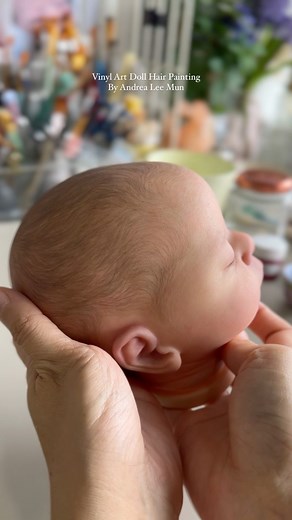 90K views · 1.5K reactions | Vinyl Art Doll Hair painting I will try...