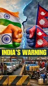 India Tells Nepal: Actions Have Consequences... What Happened?