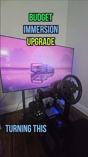 The Ultimate Budget Sim Rig Immersion Upgrade! 🤯 #simracing #simrig #gamesetup