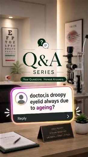 A droopy eyelid is not always due to ageing..#oculoplastics