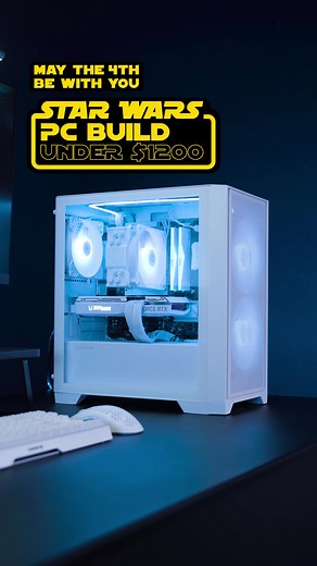 May the 4th be with you⚔️ A pc build inspired by starwars and under $1200?? 😱 A fans dream don’t you think? Here’s the breakdown of what you need👍🏼 #techdynamicsg #pcbuild #starwars #starwarspcbuild #starwarsinspired #maythe4thbewithyou #idcooling #zotactgaming #xpg #tecware #pctok #tiktoksg🇸🇬 #tiktoksg #fypシ