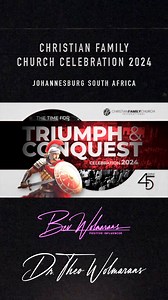 7.9K views · 136 reactions | We are looking forward to seeing many of you at CFC Celebration 2024! We are expecting a great move by God as we gather together to worship and praise His name.  #Celebration #CFC | Theo Wolmarans | Facebook