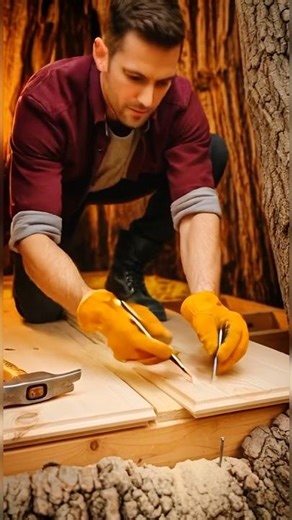 Building a House Inside a TREE TRUNK! #TreeBuild #UniqueHomes #DIY