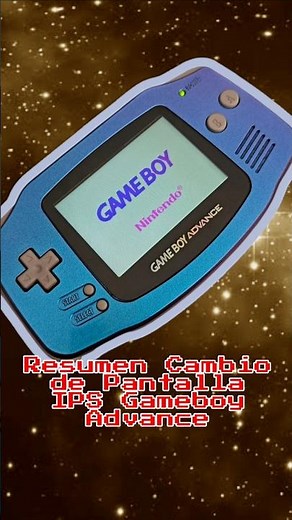 Cambio Pantalla IPS GBA #gameboyadvance #ipsscreen #pantallaips #diy #gameboy #shorts