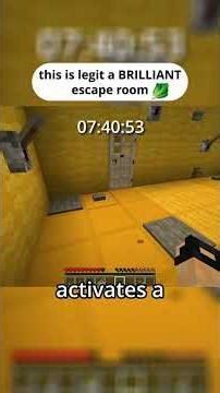 this is legit a BRILLIANT escape room