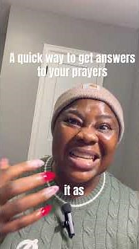Do this to get quick answers to your prayers #prayer #shorts