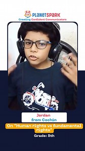 ✨ Say hello to Jordan – mastering communication skills with PlanetSpark! 🚀 🌈 Watch him grow into a confident and creative communicator every day. 📌 Don’t miss this opportunity to nurture your child’s growth! ➡️ Book Your FREE Demo Class: https://tinyurl.com/58tvwry9 #PlanetSpark #humanrights #fundamentals #FundamentalHumanRights #communicationskills #publicspeaking #viralchallenge #reelschallenge See less | PlanetSpark - The Public Speaking Expert
