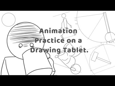 Animation Practice on a Drawing Tablet