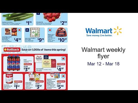 Walmart weekly flyer Mar 12 - Mar 18