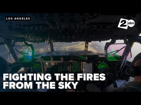 Fighting wildfires from inside the cockpit. Inside the C-130 with the California Air National Guard