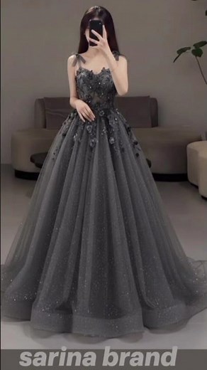 ✨ Elegant Grey Princess Ball Gown | Dreamy Party Wear Dress Ideas 2026 👑🤍