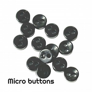 20 Black ,micro 5mm Craft Buttons Mini Tiny Baby Doll Small Clothes B130 - Etsy UK