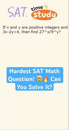 The Hardest SAT Math Question – Can You Solve It? 🤯🔥 #Shorts