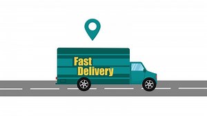 Download Fast Delivery Van Animation Car Truck Running for free