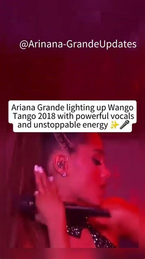 Ariana Grande lighting up Wango Tango 2018 with powerful vocals and unstoppable energy ✨🎤
