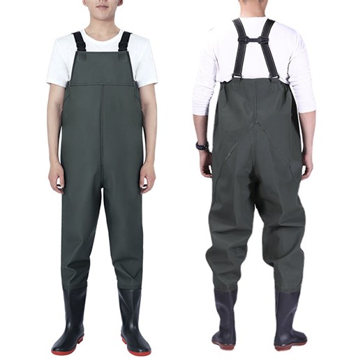 PVC Fishing Chest Waders for Men with Boots, Waterproof Bootfoot Waders, Waders with Boot Hanger for Men Women - Walmart.ca