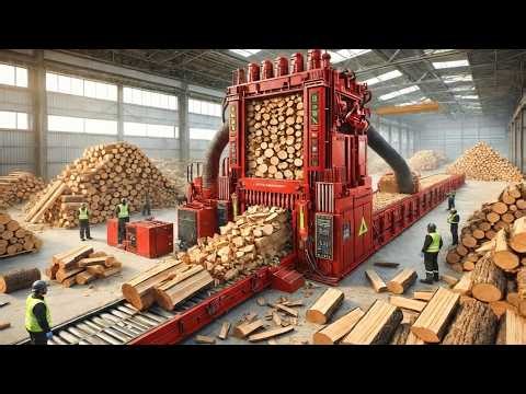 Inside a Mega Plywood Factory: How Plywood is Made from Logs to Tables