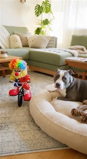 Clown Ride Goes Wild 😂 #dog #funnyanimals #pets #funnydogs #shortsfeed #viralshort #animals