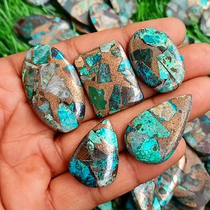 Copper Turquoise Stone, Natural Chrysocolla Copper Cabochon, Copper Azurite Gemstone Beads A  for Rings, Pendants, Necklace Jewelry Supply - Etsy