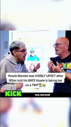 Howie Mandel was VISIBLY UPSET after N3on told his WIFE Howie is taking her on a TRIP🤦‍♂️😭#n3on