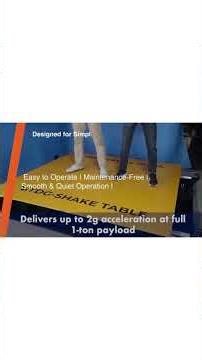 High-Performance Shake Table | Built to Withstand the Extreme +/-2g at 30 Hz.