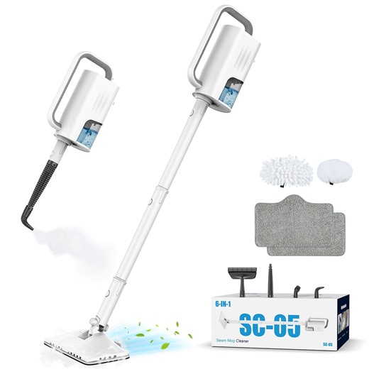 ONSON Steam Mop, 6-in-1 Detachable Handheld Steam Mop Cleaner with 2 Microfiber Pads for Hard Floor, Carpet - Walmart.ca