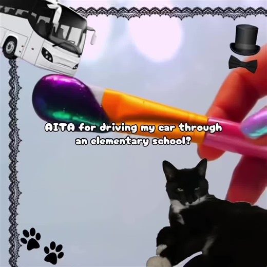 AITA for driving my car through an elementary school? 🏫 🚙💨 #rantvideo #slimerant #slimeasmr #redditstories #storytime