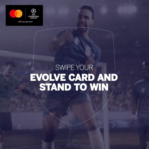 5.4K views · 95 reactions | Your Standard Bank Private Evolve Account could take you to the UEFA Champions League Semi-Final! Swipe for a chance to win an all-expenses-paid trip, thanks to Mastercard®! Spend on your Standard Bank Private Evolve card and stand a chance to win: https://bit.ly/4bdgTjO T&Cs apply*. #SBLove​ #Mastercard #PricelessExperiences​ #UEFAChampionsLeague. | Standard Bank - South Africa | Facebook