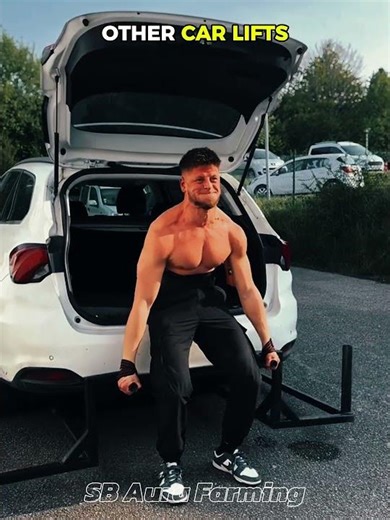 Normal Car Lifts vs MONSTER Strength #aura #shorts #other #carlift