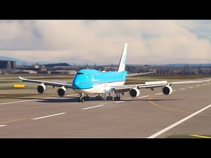 Terrifying Moment!! Boeing 747 KLM Landing At Los Angeles Airport