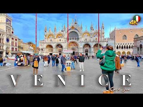 VENICE ITALY 🇮🇹 4K Walking Tour in the Magical Floating City with Ambient Sound