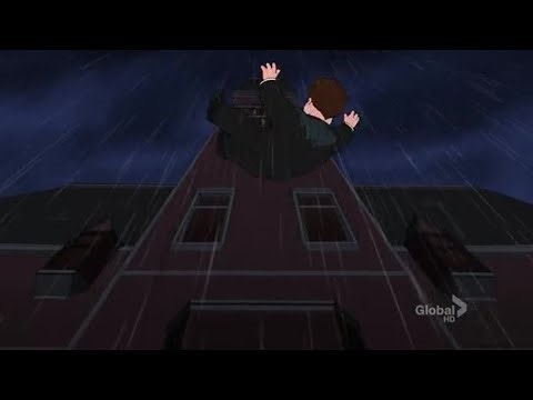 Family Guy - Derek was pushed from one of the mansion's balconies