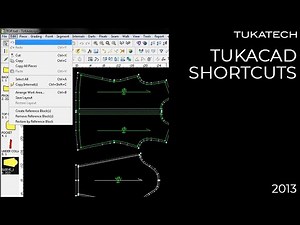 TUKAcad Shortcuts | CAD Pattern Making Tutorial | TUKAtip - TUKAdesign (2013)