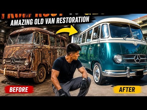 🚘 From Rust to Glory! Amazing Old Van Restoration