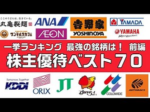 株主優待総合利回りランキングベスト７０