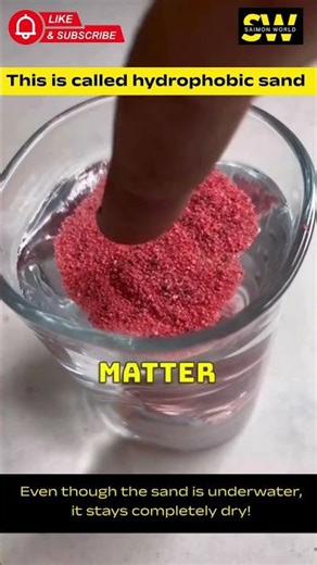 Science Trick: Sand That Never Gets Wet!- Hydrophobic Sand Experiment 😱