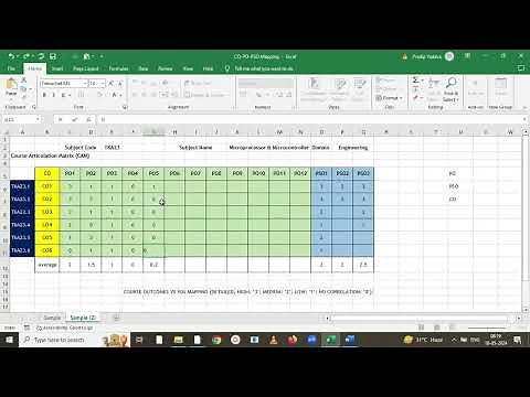 How to do CO-PO-PSO mapping ? : Step by Step detailed Explanation
