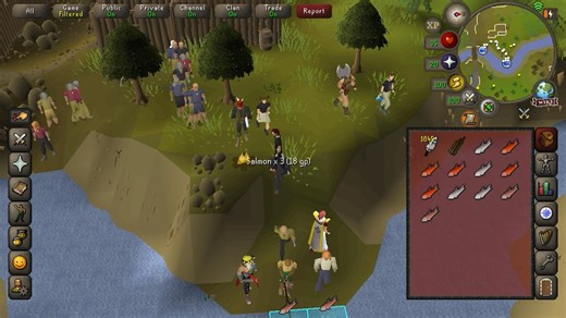 The amount of bots currently fishing here is insane (F2P)