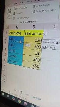 How to Total Data from 3 Worksheets into 1 Worksheet in MS Excel | Easy Formula Trick 🔢🤔#reels #||||