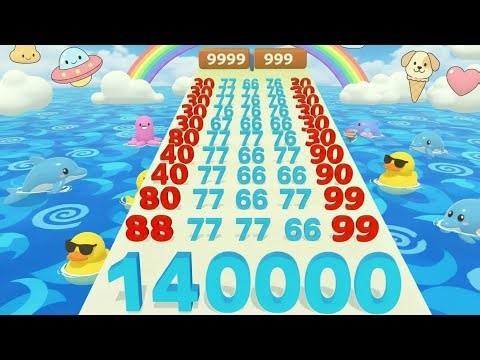 NUMBER MASTER: Numbers Run & Merge Master 3D – Satisfying Gameplay Walkthrough (Android iOS) Part 14