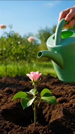 Rose 🌹Gardening – Seed to Bloom in 18 Seconds| #shorts #trending